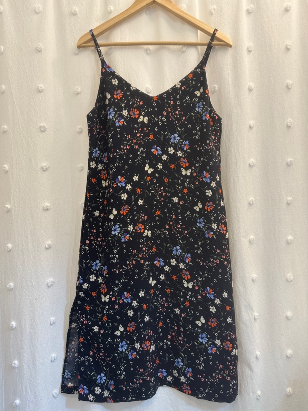 Sanctuary Navy Floral Midi Slip Dress